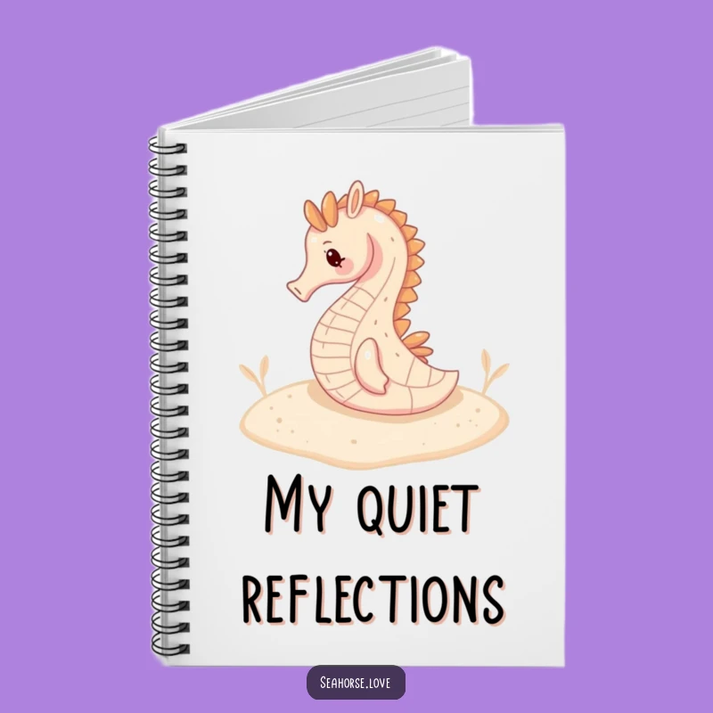 Funny Seahorse Serenity Notebook: Journal Your Calm!